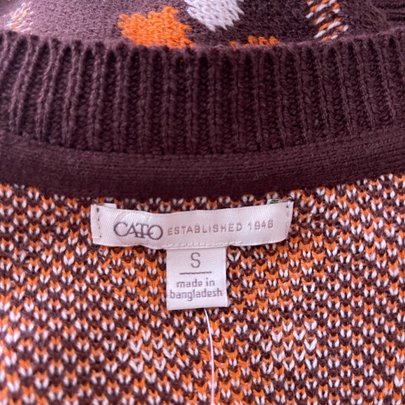 Brown Knit Fringe Hem Cardigan - Picture 6 of 7